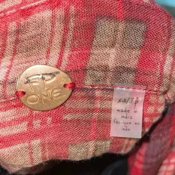 Free People Rustic Plaid Tunic- XSmall/Small - Picture 4 of 8